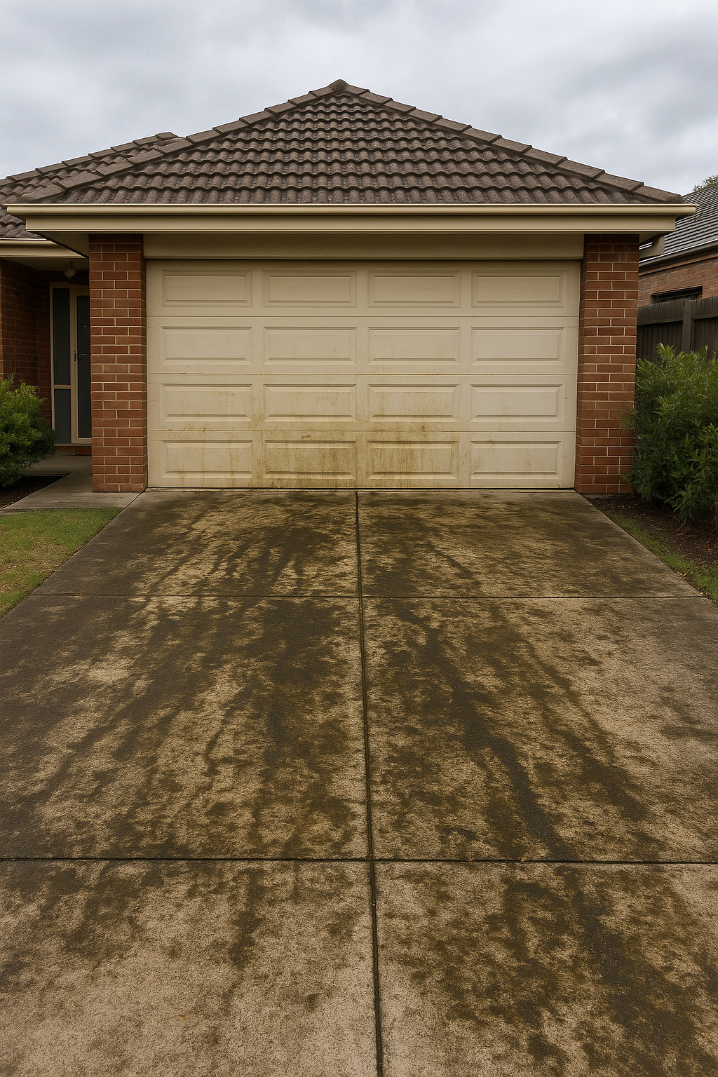Before pressure washing